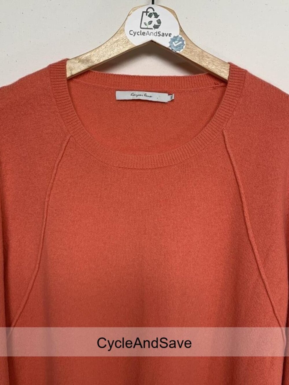 Harper Lane Luxe Orange Cashmere Sweater